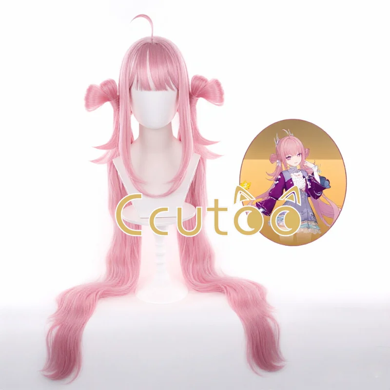 White Deer Cloud Roaming Cosplay Wigs for Women Synthetic Hair Pink Long 115cm Halloween Party Wigs Heat Resistant