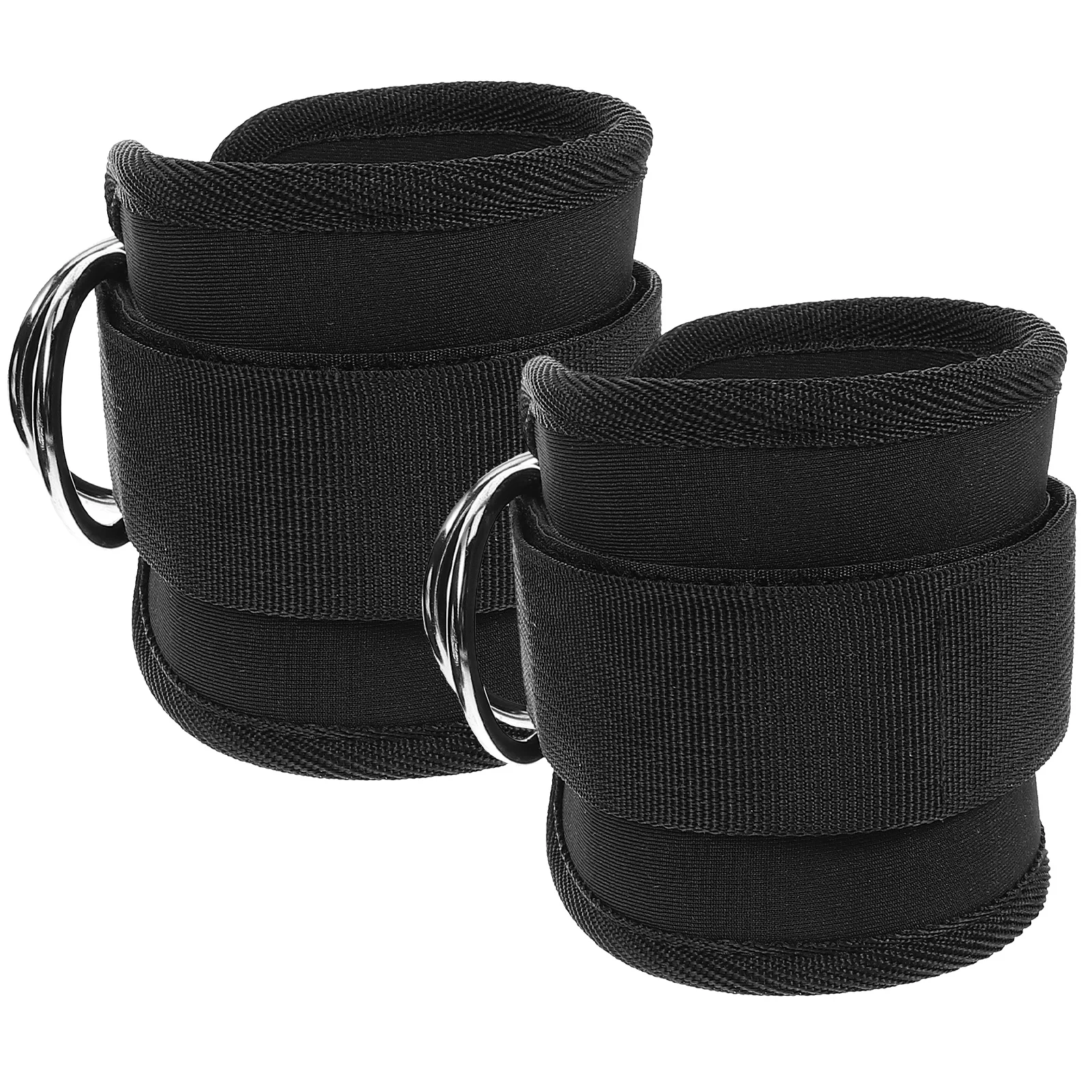 2 قطعة مرفقات الكاحل كابل لصالة الألعاب الرياضية أحزمة الكاحل القابلة للتعديل مع تصميم مشبك لتمارين الساق واللوت وتدريبات اللياقة البدنية