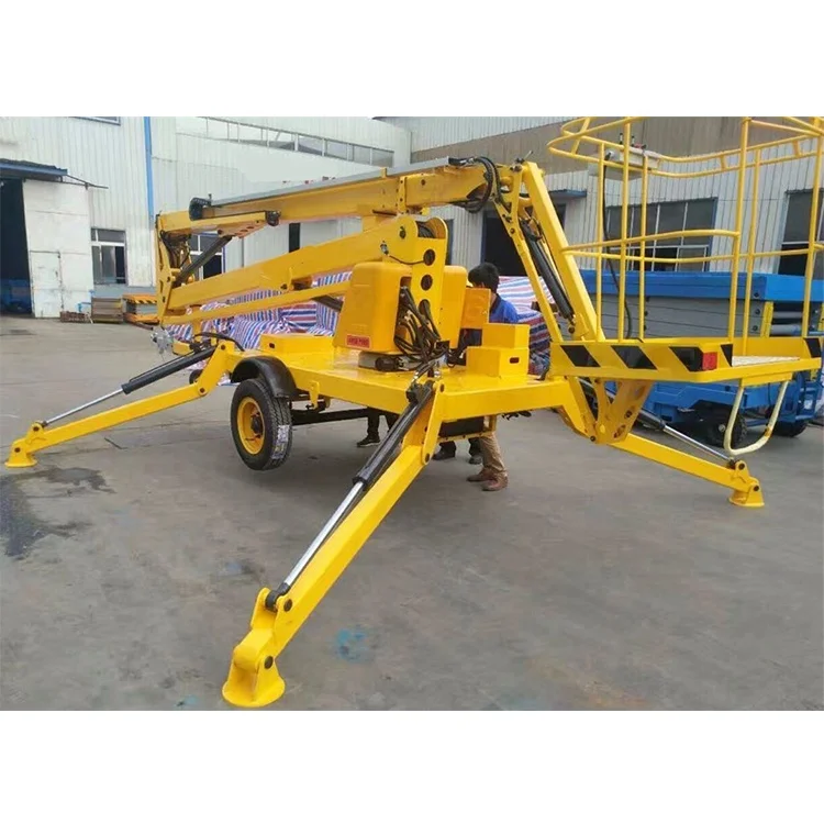 14m 16m 18m Rough Terrain Self Propelled Diesel Electric Power Hydraulic Articulated Boom Lift Aerial Work Platform for Energy