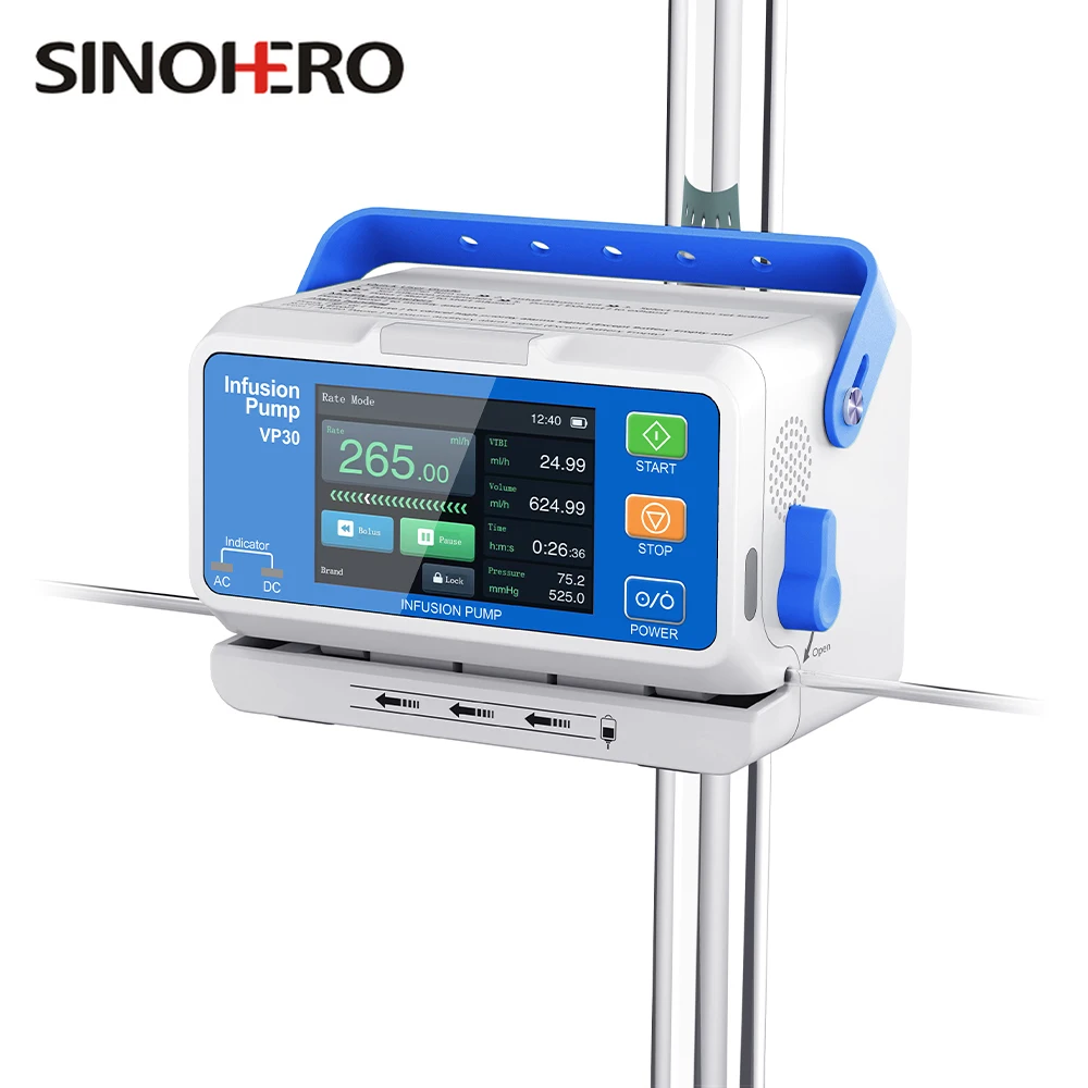 

3.5”Colorful Touch Screen Infusion Pump for Human/Vet Use DPS Dynamic Pressure Monitoring Real-time Display