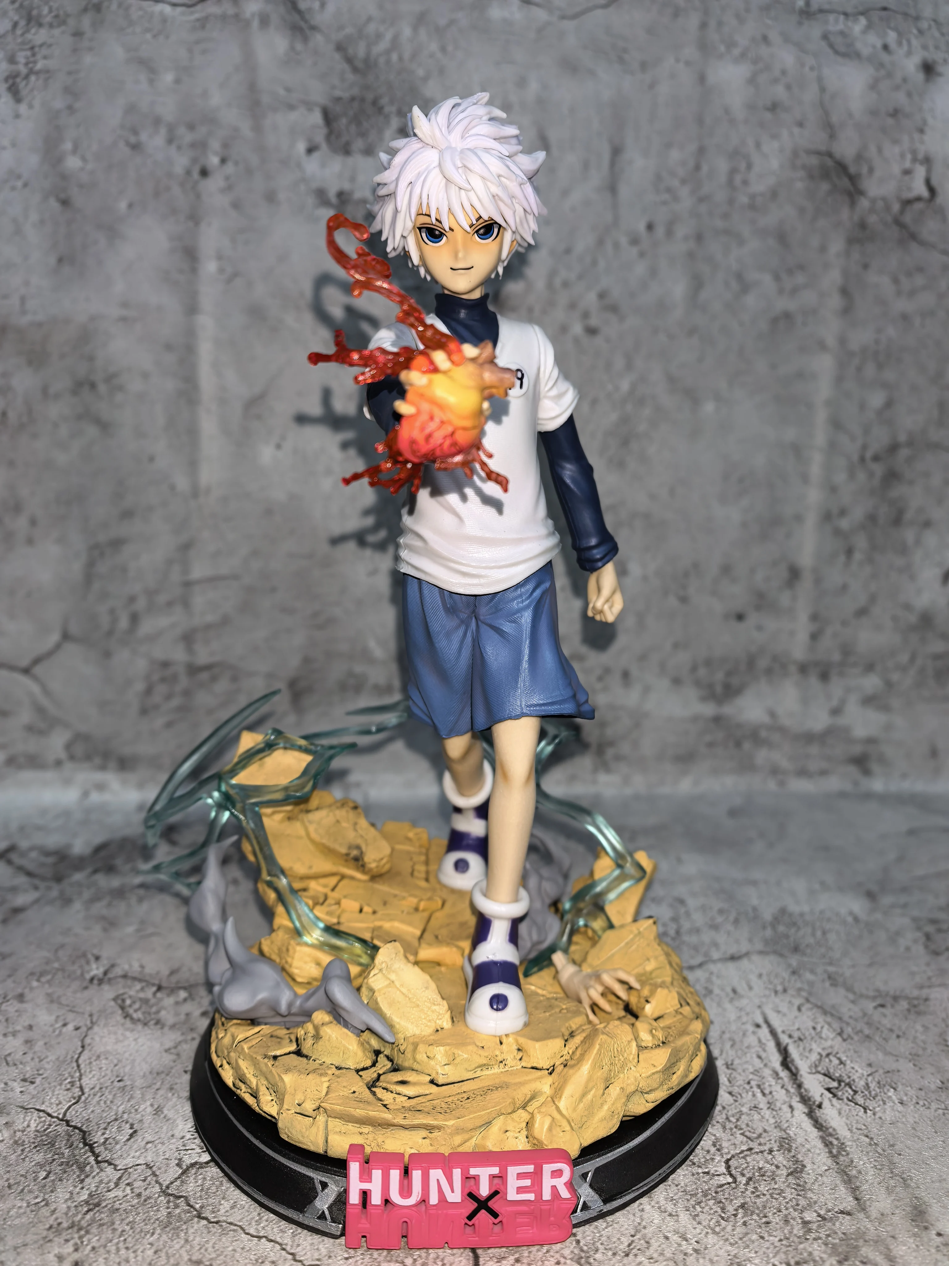 

28 см Killua HUNTER × HUNTER аниме фигурка модель статуя коллекция для мальчиков украшение для рабочего стола орнамент игрушки подарки