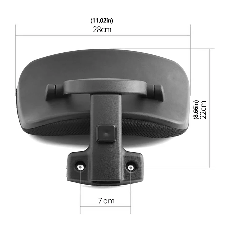 Headrest Extendable Head Height Adjustment No Perforation Installation For Office Use And Computer Chair Use Improve Posture