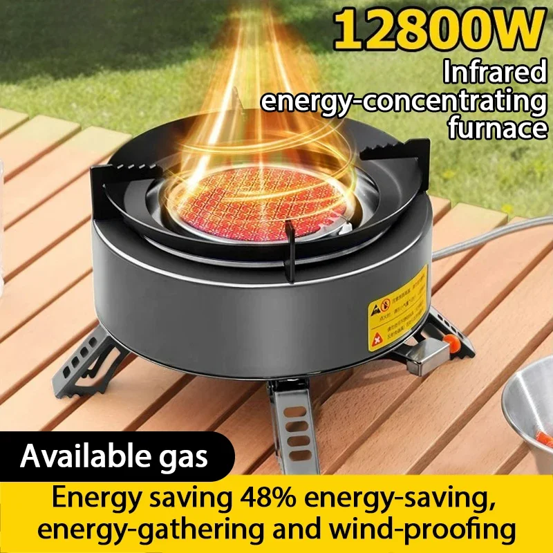 Countertop Infrared Single Burner Portable Camping Stove with Case Precise Heat Control Camping Tailgating and Outdoor Cooking