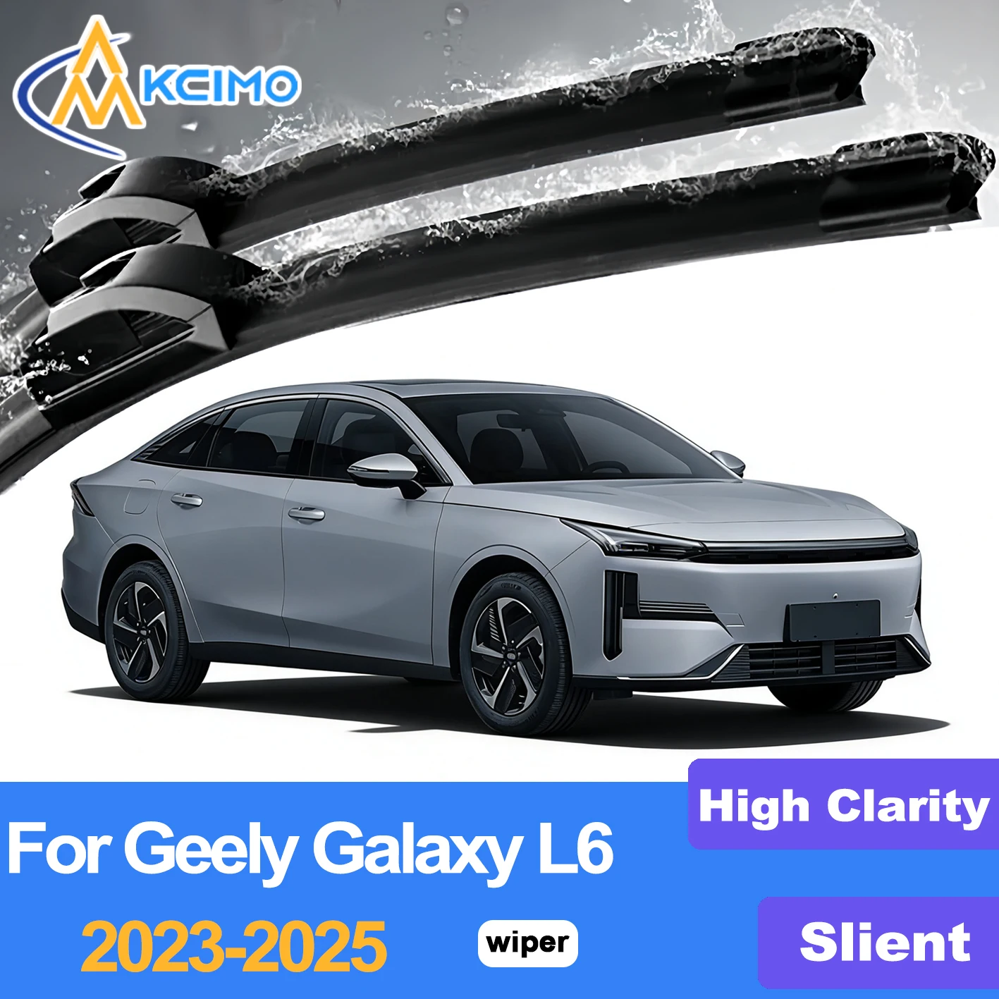 

KCIMO 2PCS Front Windshield Wiper Blades For Geely Galaxy L6 2023-2025, Quality Car Wiper Blades For Clear Vision In Rain & Snow