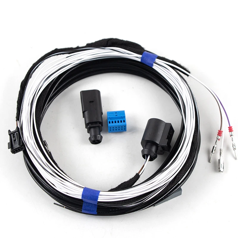 For VW Flip logo Rear View Camera Reversing Camera Cable Harness For VW Golf 7 MK7 Passat B8 Polo 5GG 827 469 F Camera Low Line view 3