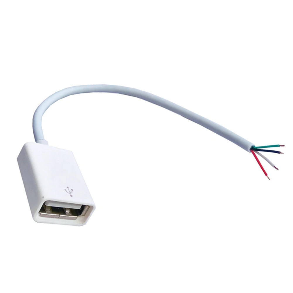 1 enchufe USB 2,0 para enchufe cable de datos cable de extensión USB de doble extremo cable OTG DIY 30 CM