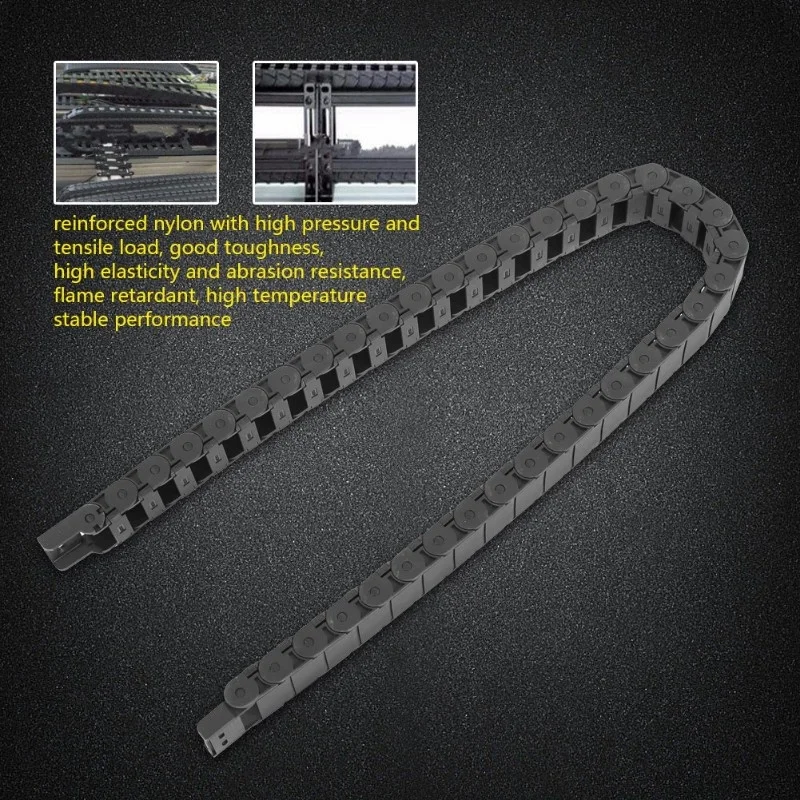 1 Meter Nylon Wire Cable Carrier Drag Chain Engraving Machine Accessory 15mm X 30mm