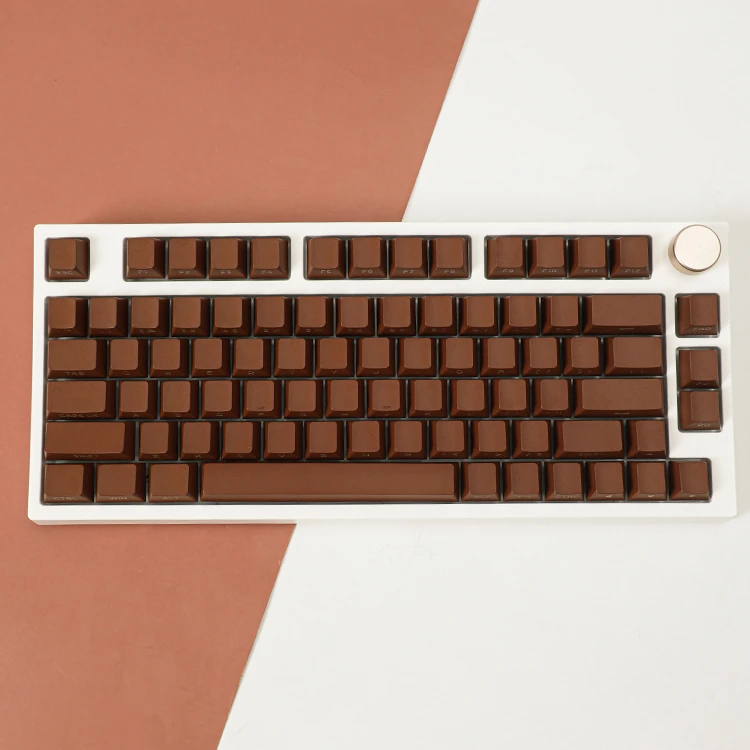 

Classic Color - Brown Side Engraved Keycap Solid Color Transparent Keyboard Cap