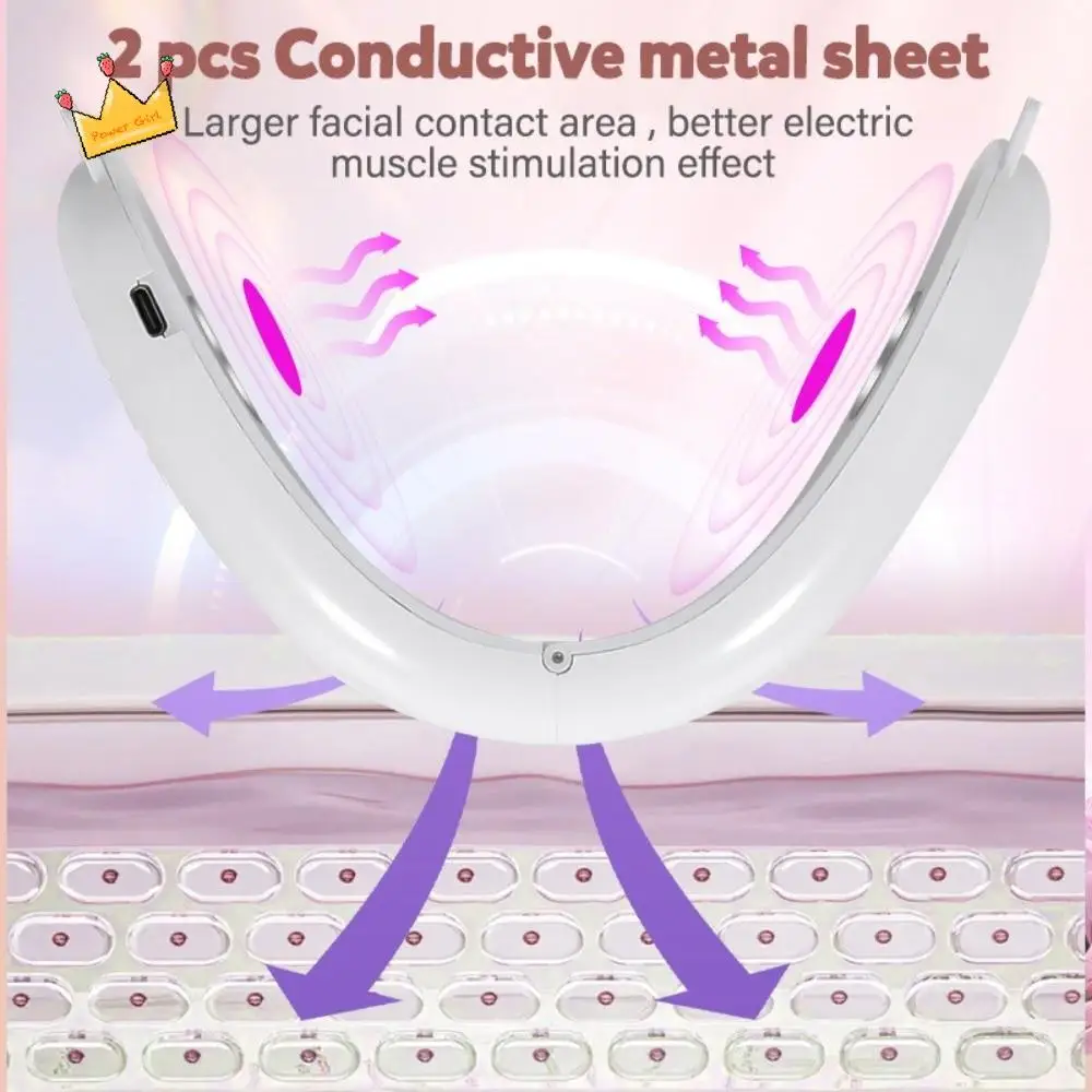 الكهربائية الخامس آلة رفع الوجه مُدلك بالاهتزاز مايكرو الحالي جهاز رفع الوجه تشديد جهاز الجمال #1