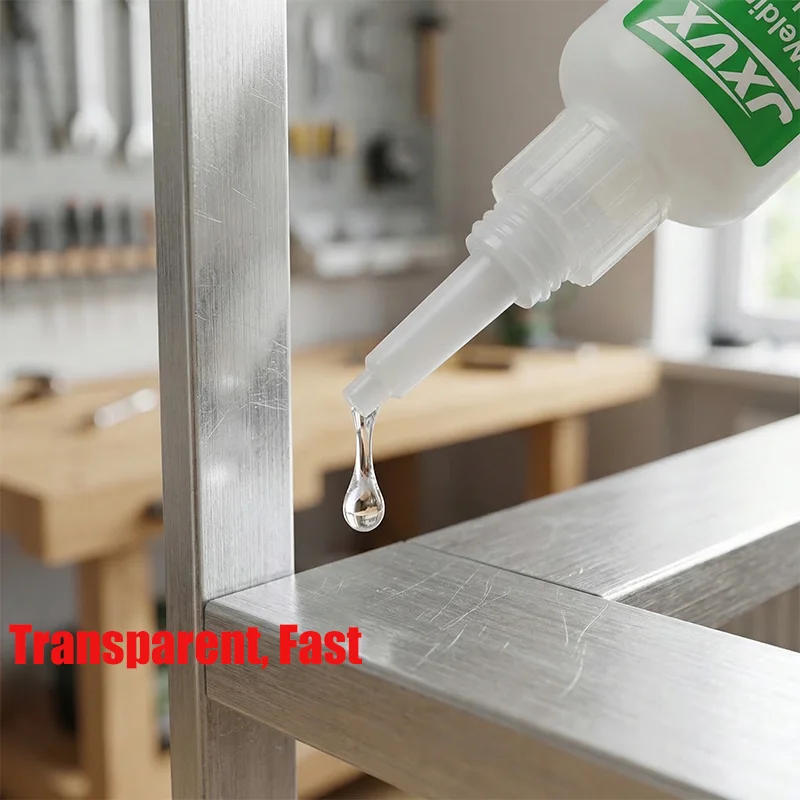 100% Pure Adhesive, 50g Premium Strong Glue, Fast Fixation, Transparent, Odorless and Oil-Based Welding Adhesive, Fast Fixation, Durable Adhesion, Multi-Material Universal Repair