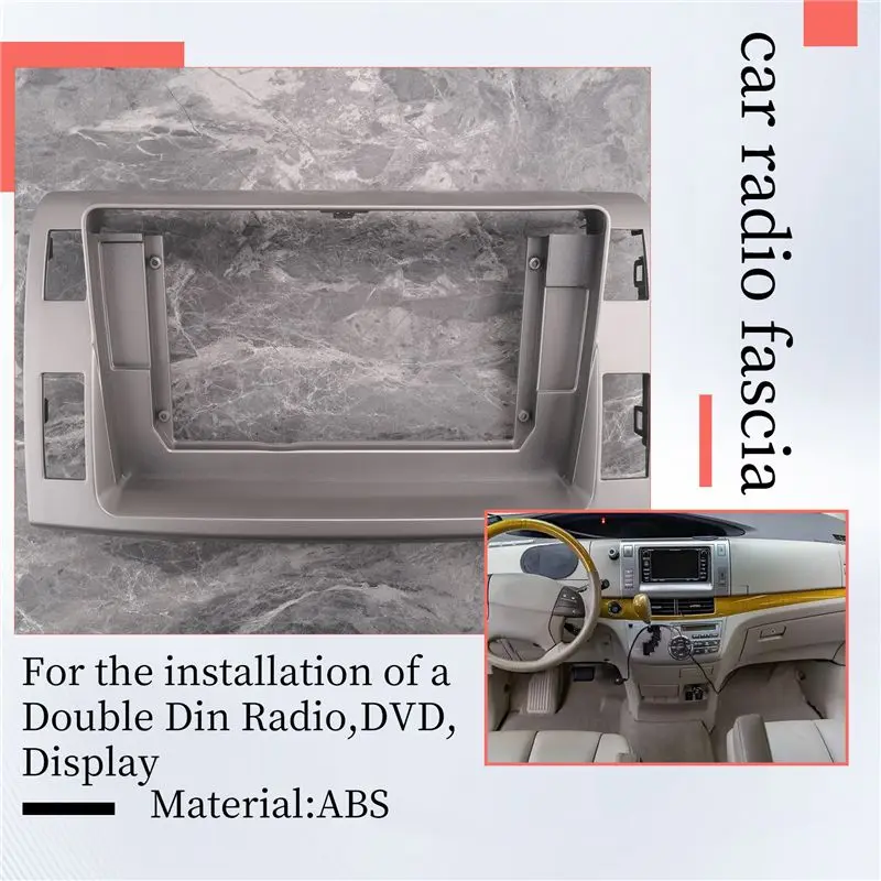 A01K-2Din Car Radio Fascia For Toyota Previa/Estima/Tarago DVD Stereo Frame Plate Adapter Mounting Dash Installation