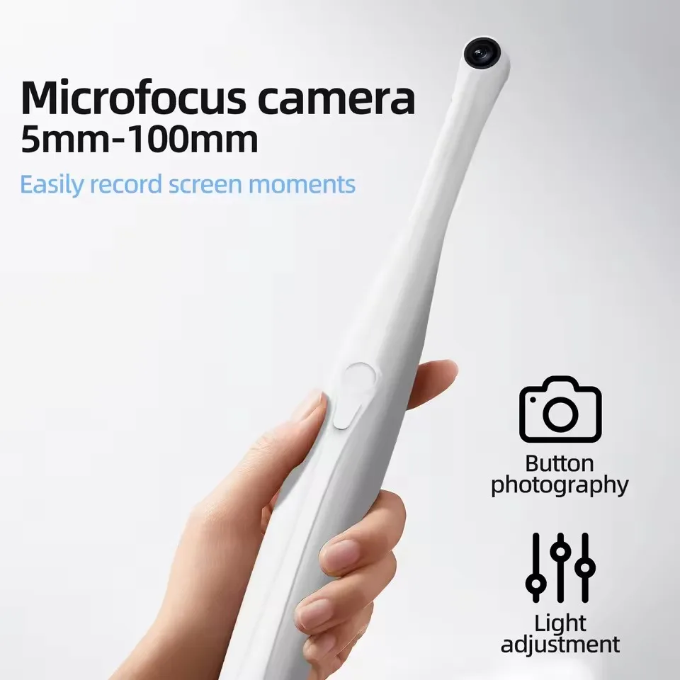 HD 1080P Vision Mirror Camera Inspection 3-in-1 Camera Waterproof Intraoral Health Detection Camera for Dentist Observation Tool