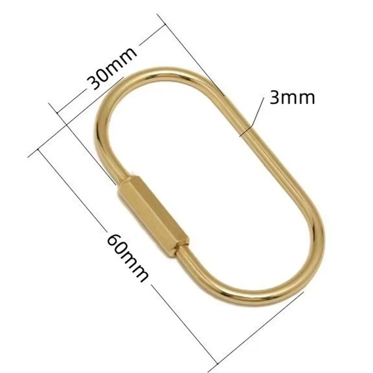 Utility Design Muitcdo Brass Key Rings, Key Chain Organizer Holder for Men Women with Secure Locking