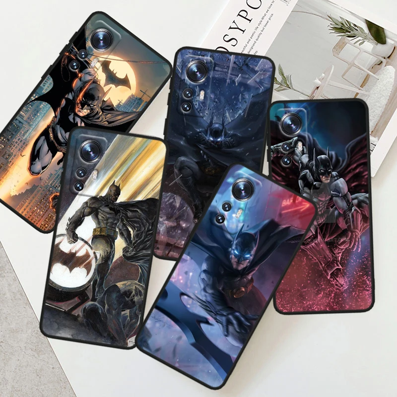 Cute B-batmans Superheros For Xiaomi Mi 14 13 12T 12S 12X 12 11i 11X 11T 11 Ultra Lite Pro Soft Silicone Black Phone Case