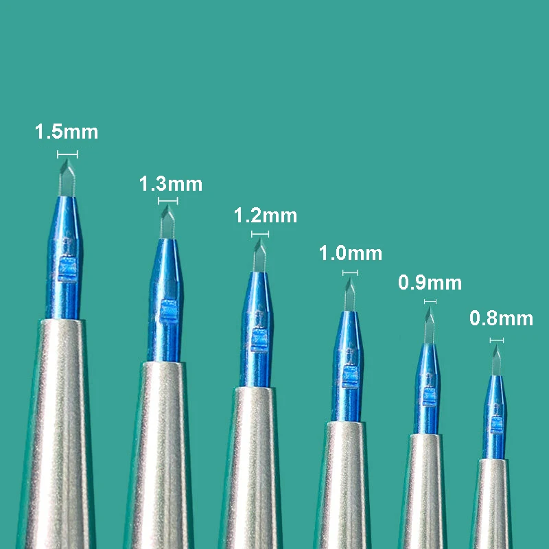 DHI Hair Transplant Implant Pen Double Edged Blade Sapphire with Titanium Alloy Stainless Steel Handle for Hair Transplant