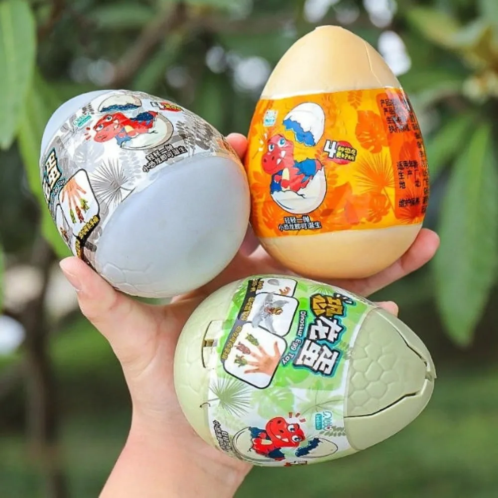 ของเล่นเด็ก ไข่ไดโนเสาร์แปลงร่าง น่ารัก แทะนิ้ว ทีเร็กซ์ กล่องสุ่ม โมเดลสัตว์จำลอง