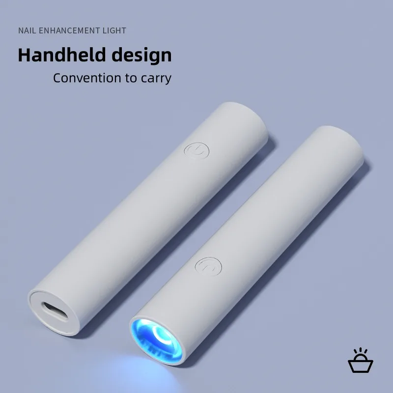 휴대용 살롱 빠른 건조 USB 네일 드라이어 기계, 가정용 광선 요법 도구, 전문 UV LED 네일 램프, 미니 손전등 펜