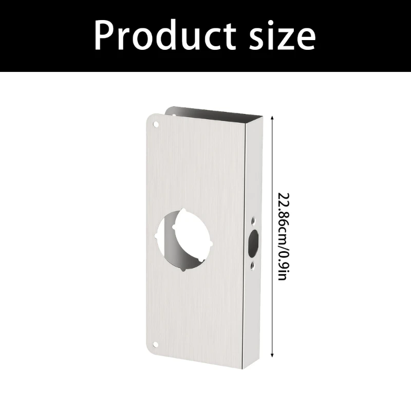  Single Bore Hole Door Lock Plate Door Lock Reinforcement Plate Door Repair Plate For Single Hole Applications Enduring