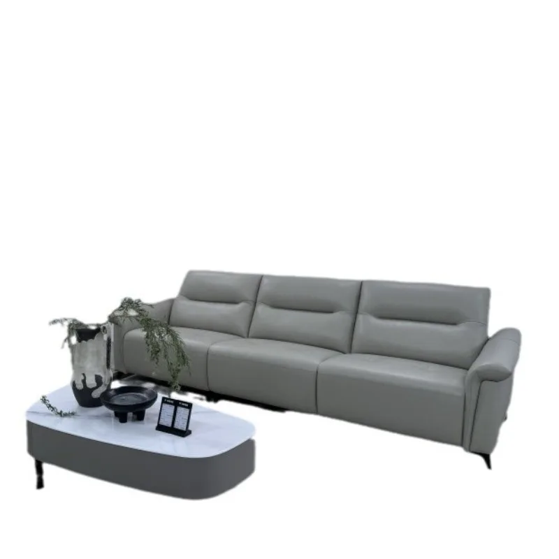 

Nordic minimalist leather first-layer cowhide sofa