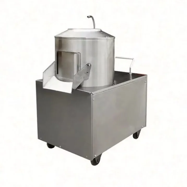 150-240kg/H Automatic Fruit Vegetable Washing Peeling Machine, Stainless Steel Commercial Potato Pumpkin Seed Cleaner for