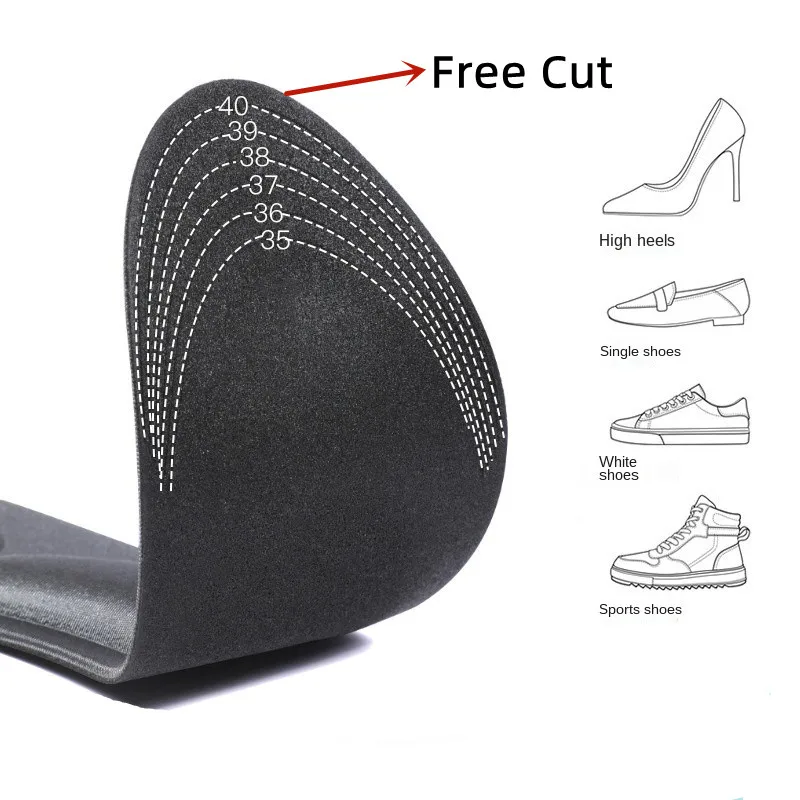 4D Memory Foam Palmilhas para Sapatos, Sola Respirável, Almofada de Sapatos de Massagem, Esportes Running Shoe Inserts para Mulheres e Homens, Pés Ortopédicos