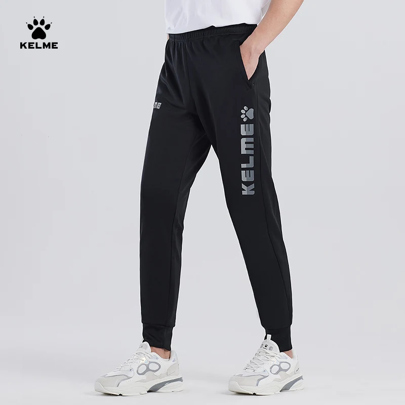 Kelme-Leggings de futebol masculino e feminino, calças esportivas de treino, leggings de malha espessa, verão