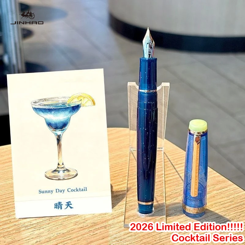 2026 Limited Edition JINHAO 82 Fountain Pen Cocktail Series EF/F/M Gold Clip Writing Smooth Office School Supplies Stationery
