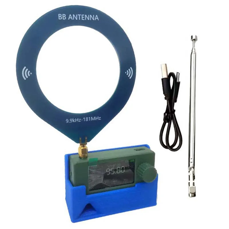 ABSQ-SI4732 Mini Radio LSB USB AM FM 9.9Khz-181Mhz 1.9 Inch Display SI4732 Radio Shortwave Radio Receiver