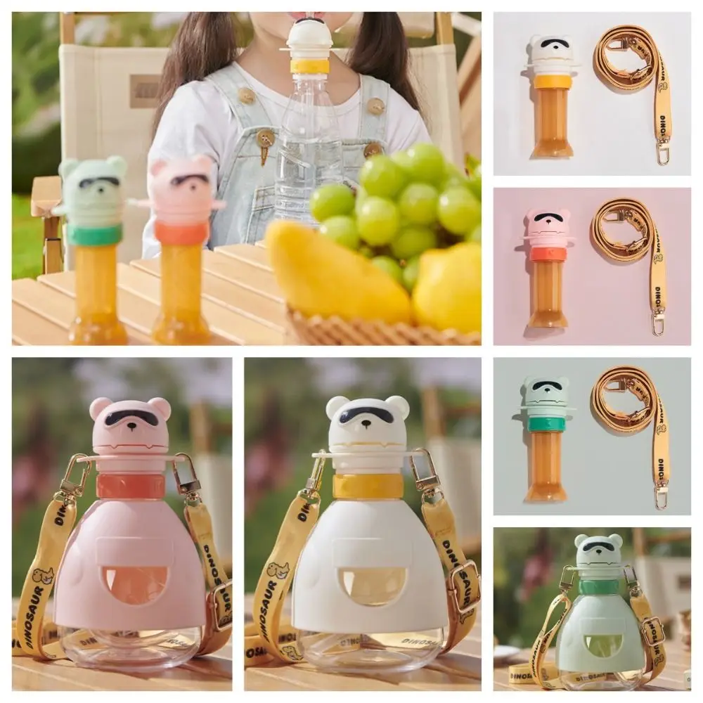 

Silicone Straw Baby Water Bottle Cap With Straw Twist Cover Cap Feeding Kid Drinkware Straw Lid Bear Bottle Replacement Lid