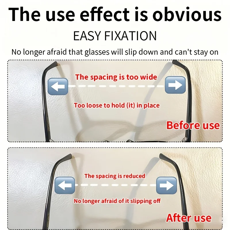 100Cm Anti-Slip Anti-Fall Sticker for Glasses, Special for Frame Connection, Narrowing Leg Distance Improving Wearing Stability view 4
