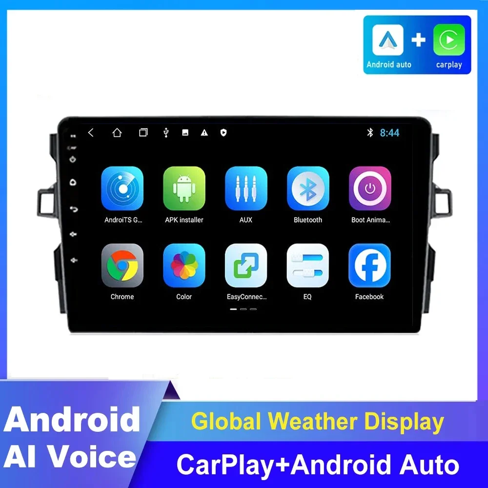 

2Din Android 14 Car Stereo Radio for Toyota Corolla Auris E150 2006 - 2012 Multimedia Video Player Carplay Auto Head Unit FM RDS