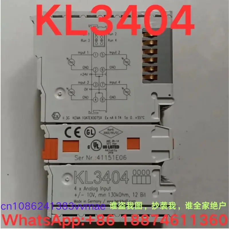 Second-hand test OK, Module KL3404  Contact me and I can offer you a discount