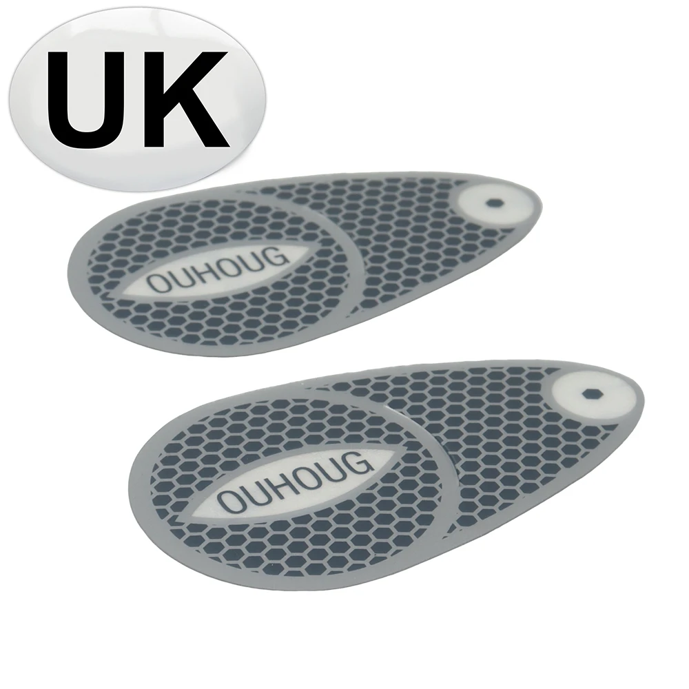 UK Reflective Car Stickers & Universal Head‑Light Beam Deflector Adapter, Heat‑Resistant Headlamp Protector Exterior Driving Acc