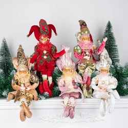 2026 New Creative Design Festival Decoration Christmas Stuffed Elf New Year Tree Top Figurine Bendable Elf Doll Holiday Gifts
