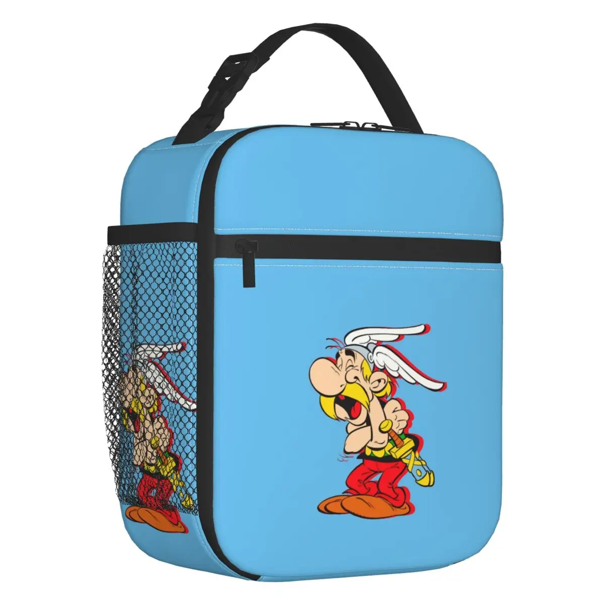 Humor Asterix And Obelix Portable Lunch Box for Women Leakproof Cooler Thermal Food Insulated Lunch Bag Office Work