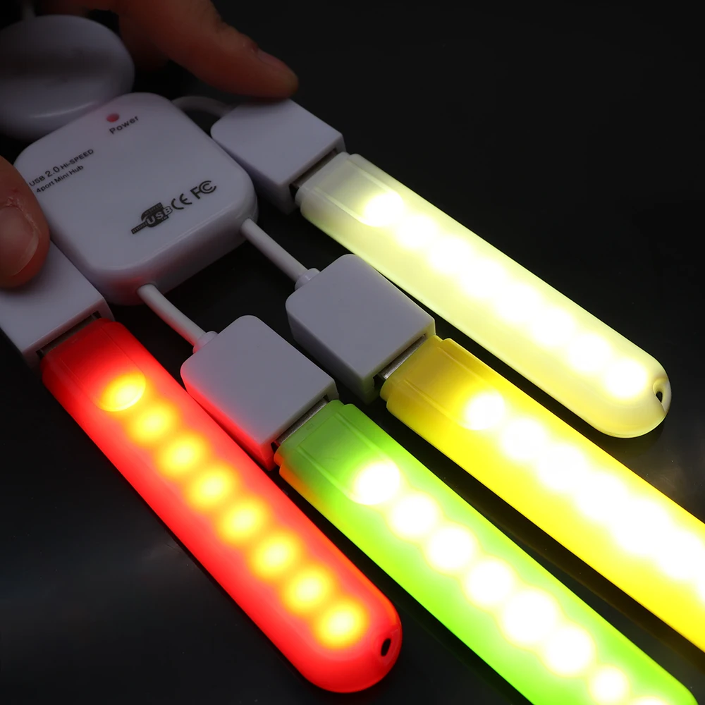 Mini USB Gadget LED light Book lights 8 LEDs 5730 SMD For PC Laptops Notebook Mobile Power Charger Reading bulb