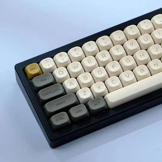 1 Set Shimmering Keycap KOA Profile PBT Dye Sublimation Similar MOA Keycap For Keyboard Keychron Q2 K2 Anne GH60 GK64 Poker 96