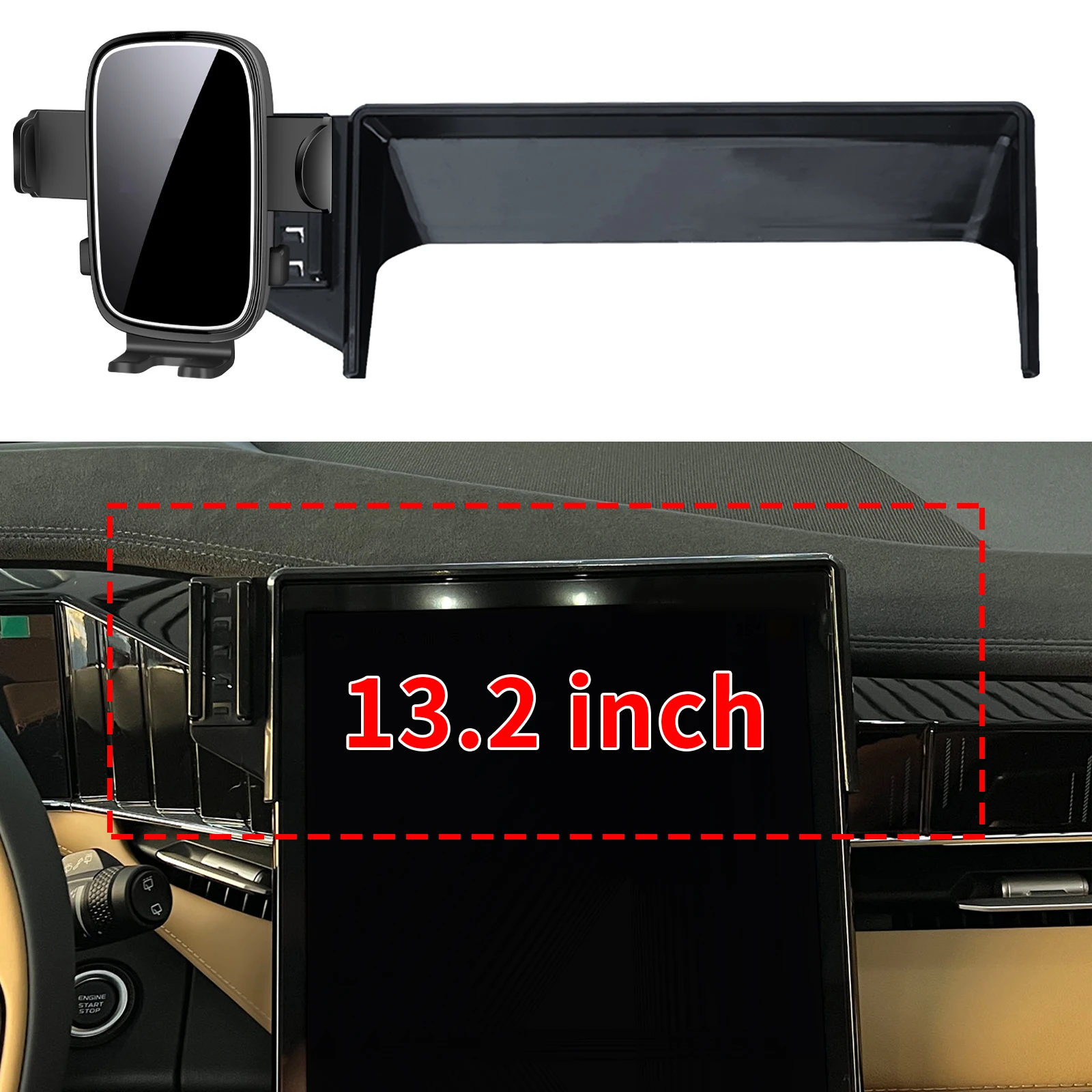 

fit for Geely Starray Atlas 2024 Boyue L FX11 Stable Clip-On Phone Holder​​ Mount Screen Base No Vibration​ Car accessoires