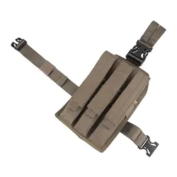 Emersongear MP7 Triple Leg Mag Pouch Tactical Thigh Magazine Bag Hunting Buckle Clip Emerson Holder Carrier For MP5 / KRISS