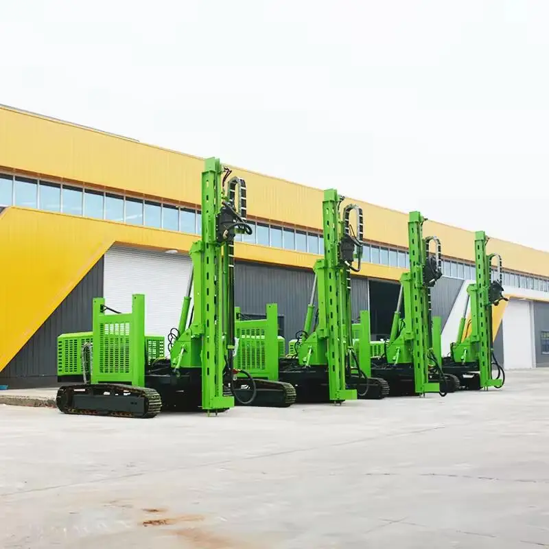 Solar Photovoltaic Pile Driver Crawler Rotary Hammer Post Pile Driver Fence Pilling Photovoltaic Solar Pile Driver Machine