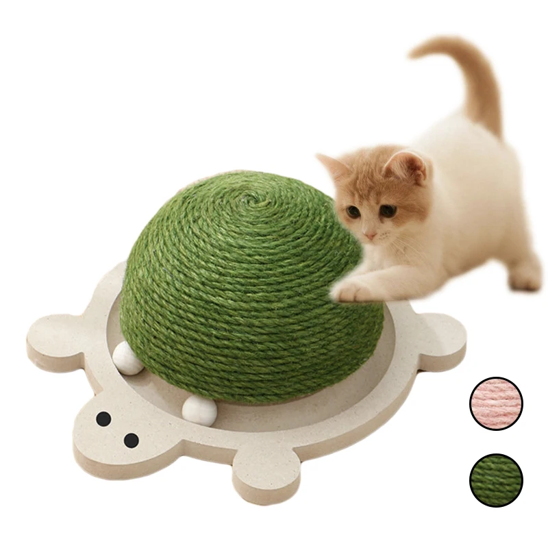 

Hot Sisal Ball Solid Wood Turntable Cat Toys Cat Furniture Supplies Cat Scratching Board Claw Grinder Wear-resistant Scratcher