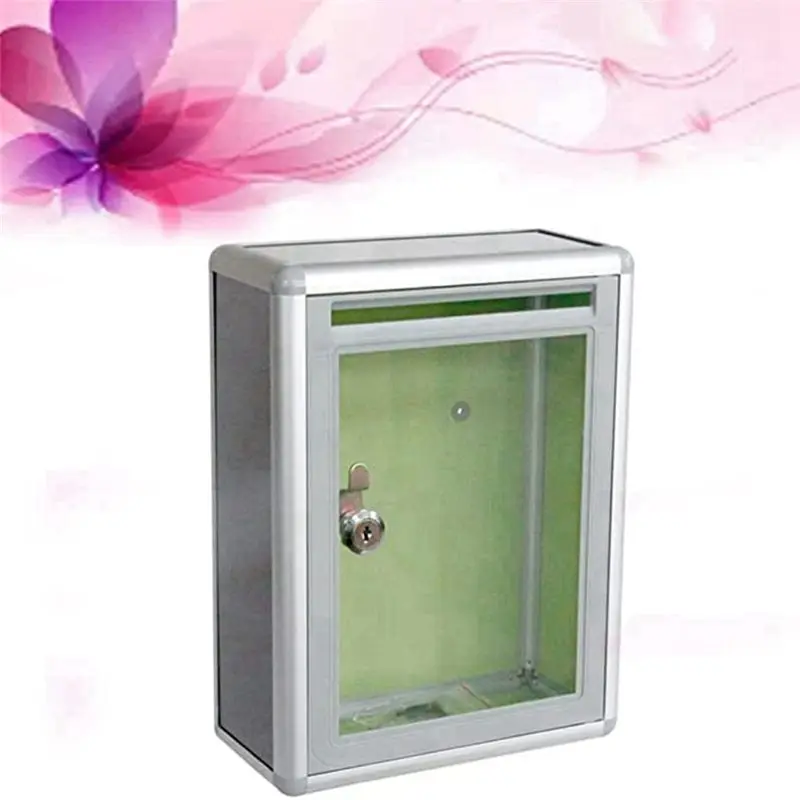 FEDI-Proposal Box Small Lockable Proposal Box Metal Proposal Box Wall Mounted Home Office With Lock And Key