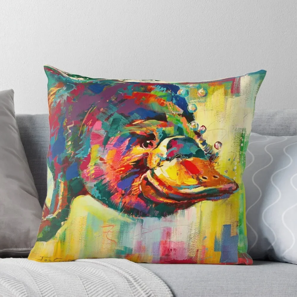 Duck-Billed Platypus - Australian mammal Throw Pillow pillow cover christmas Decorative Sofa Cushion Decorative Cushions Pillow