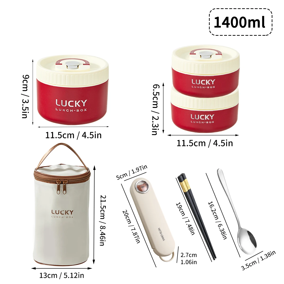 WORTHBUY Draagbare verzegelde thermische lunchbox voor kinderen Stapelbare magnetron 304 roestvrij staal Bento Box geïsoleerde voedselcontainer