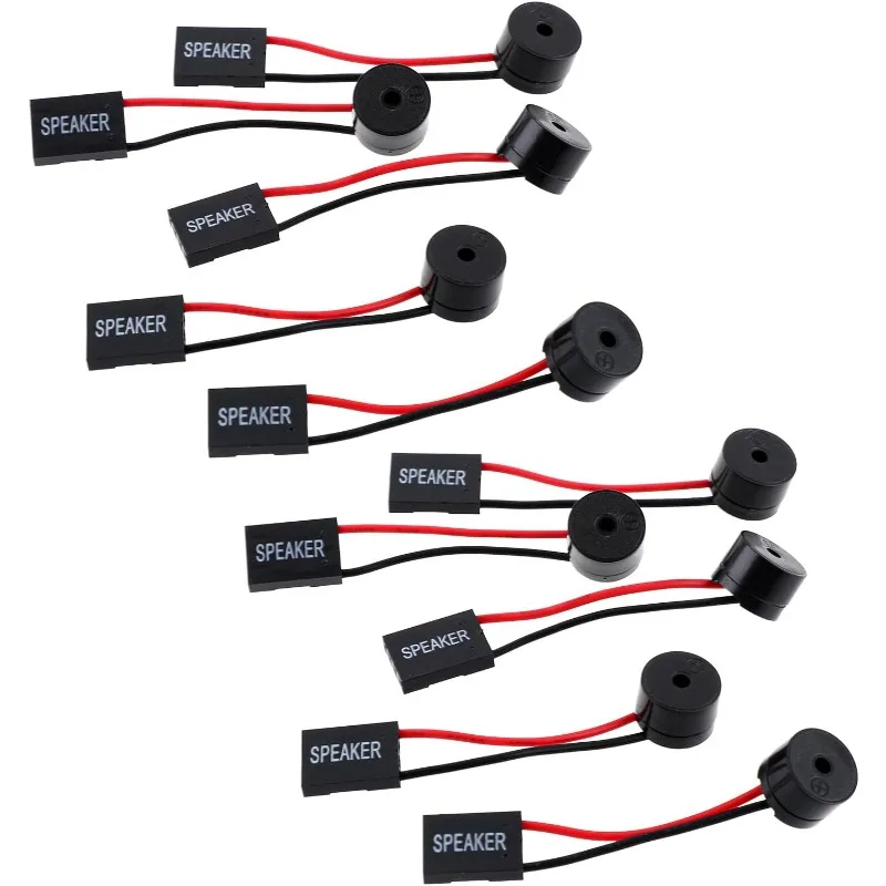 10Pcs PC Motherboard Mini Speaker Computer Case Speakers Computer PC Internal Speaker Buzzer PC Internal Mini Plug Buzzer