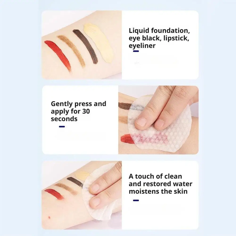 Pearl-Textured Makeup Remover Cotton Pads for Facial, Eye, Lip Cleansing Gentle Deep Pores Cleaning Disposable Makeup Prodecuct