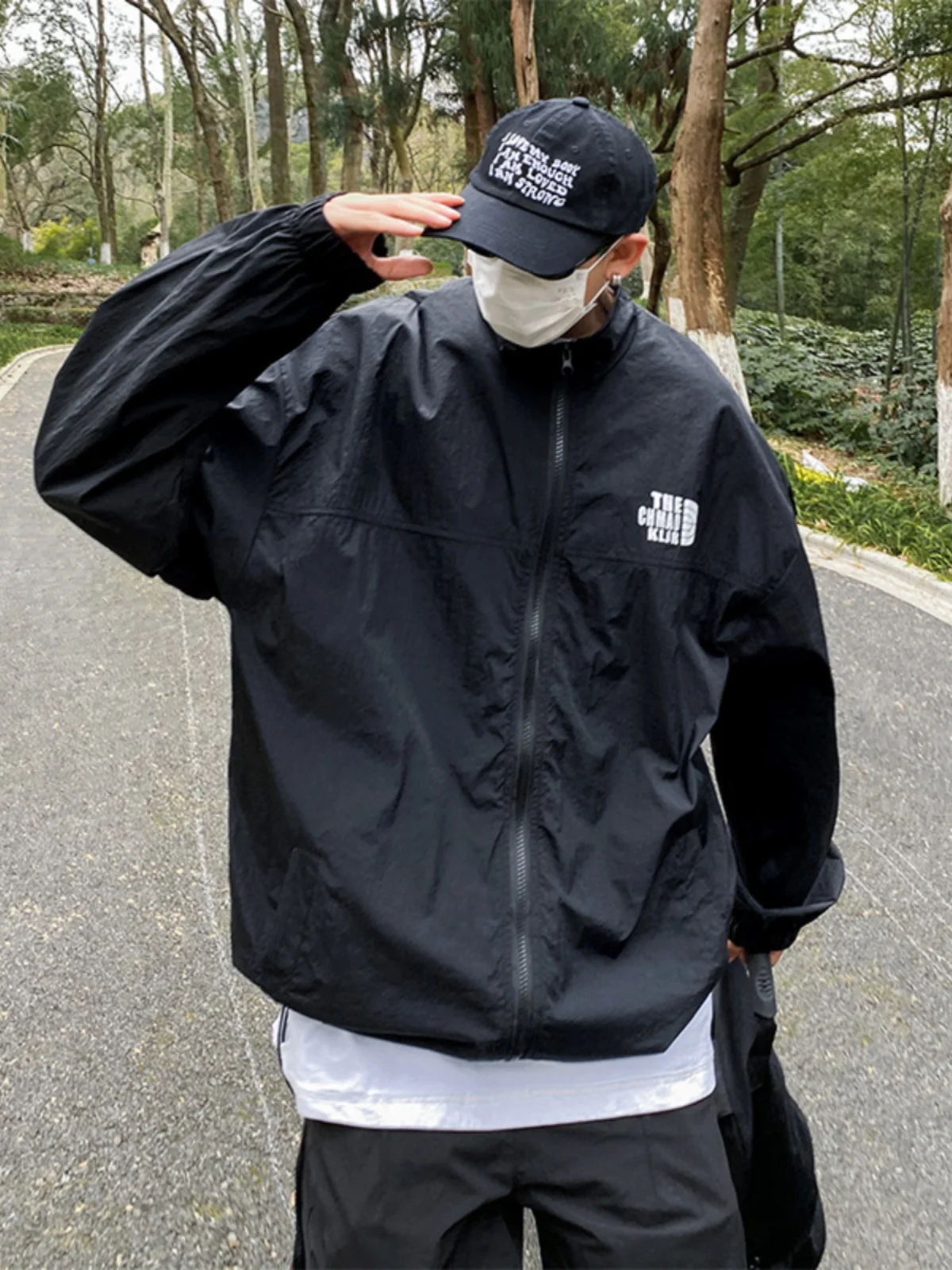 

Bla Samurai Мужское летнее тонкое ледяное шелковое солнцезащитное пальто Jaet Qui Dry Спортивное пальто Американский модный бренд Дышащий свободный крой