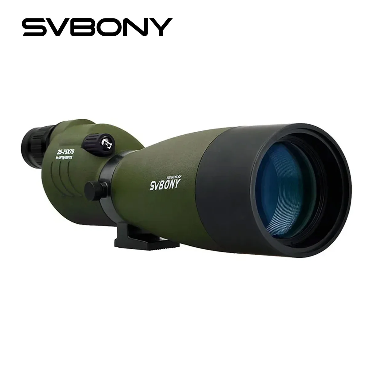 SVBONY SV17 25-75x70 Spotting Scope Zoom Telescope Spyglass FMC BAK4 Prism Waterproof Powerful Monocular Binoculars for target