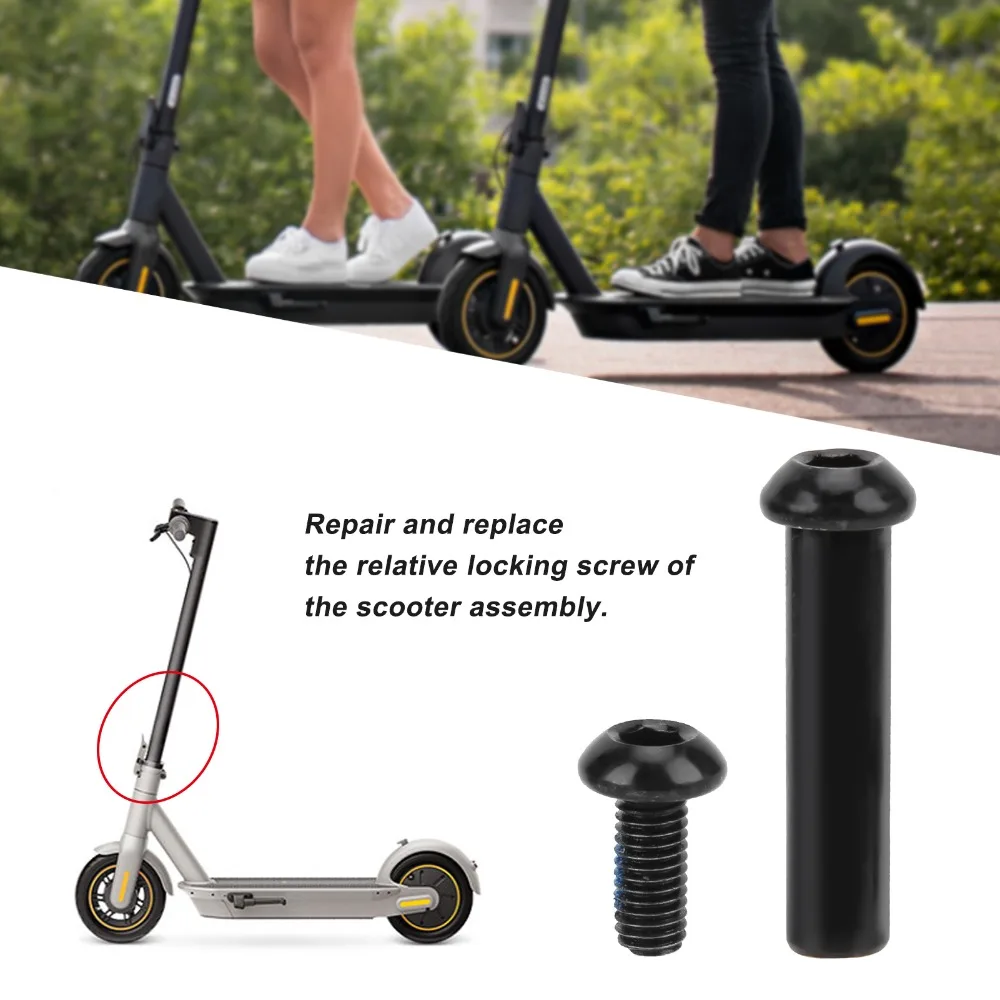 Black Electric Scooter Lock Screw Fixed Bolt Hard-wearing Folding Lock Screws Shaft Locking Screw for Ninebot MAX G30