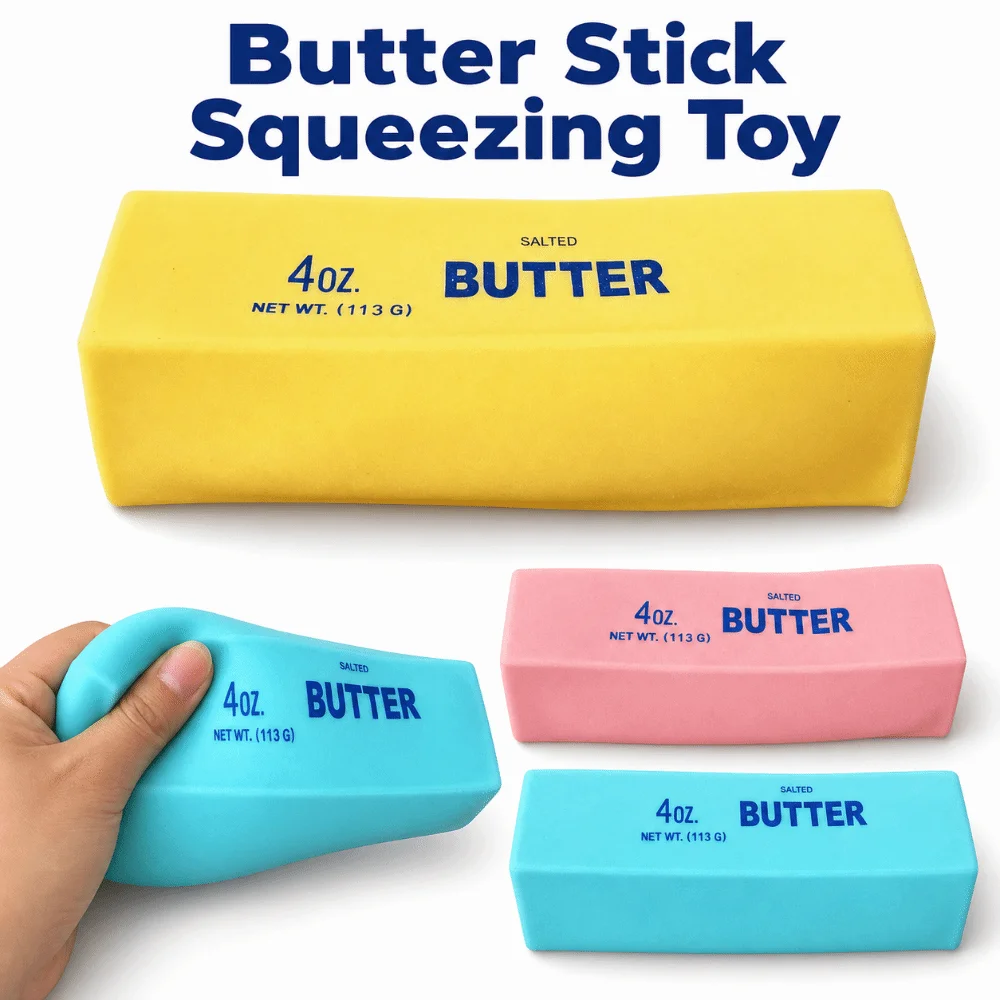 Maltose Butter Stick Squeezing Super Soft Hand Relax Sensory Stress Stick Anxiety Relief Comfortable Butter Stick Squishy